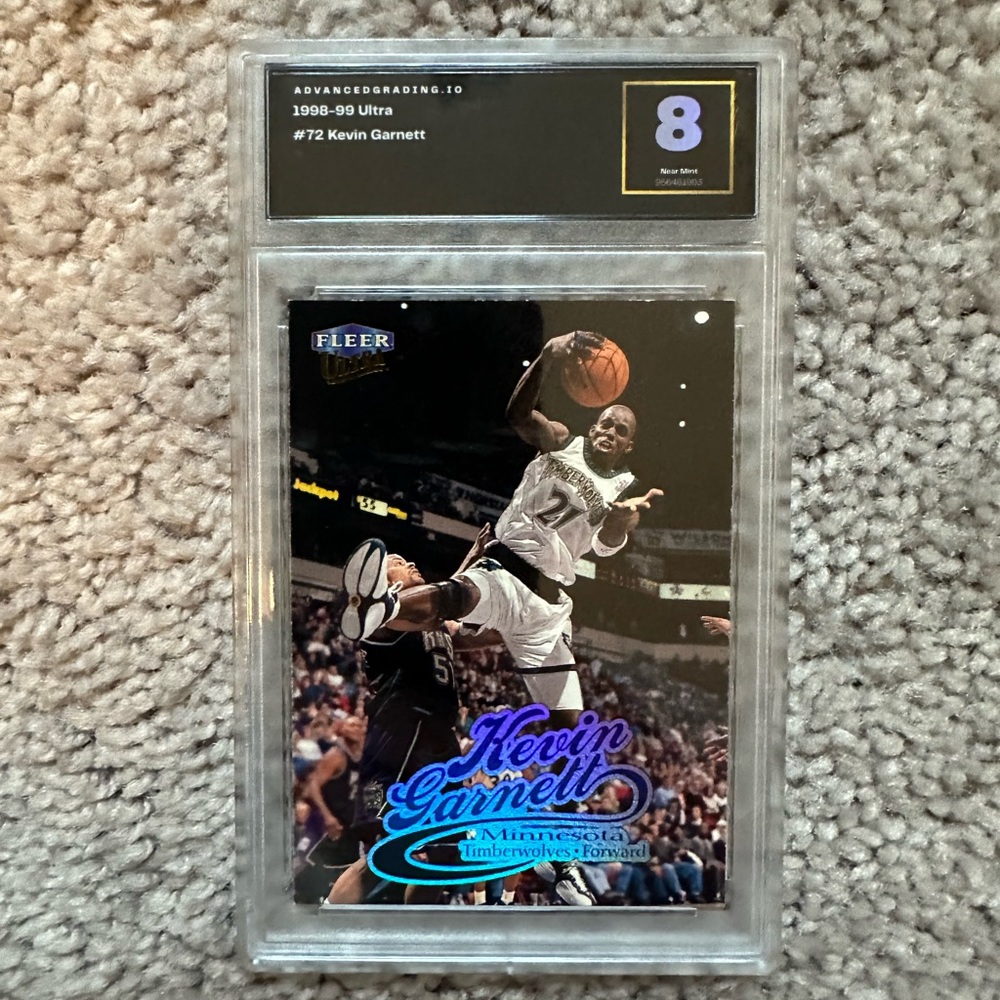 1998-99 Fleer Ultra Kevin Garnett Minnesota Timberwolves Basketball Card Grade 8